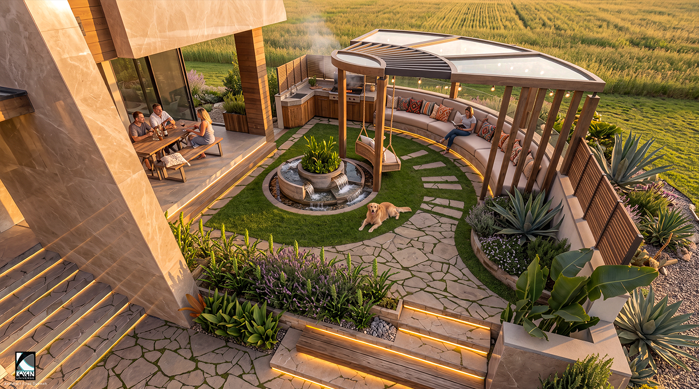 House landscape, Mr. Wissam Elias.