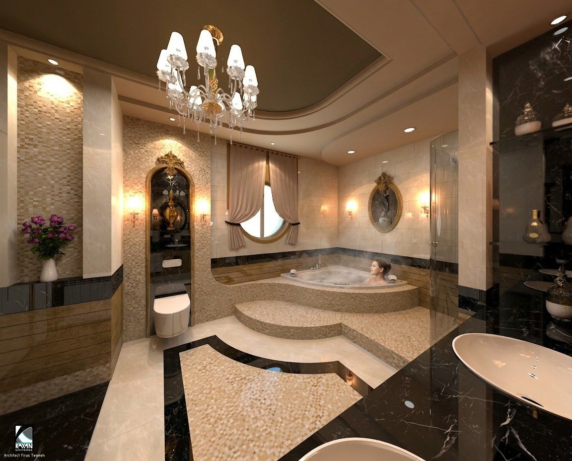 Master Bathroom, Villa Mr. Michel Lama.