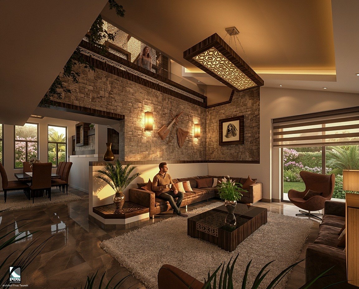 Living room, Villa Mr. Ibrahim Issa.
