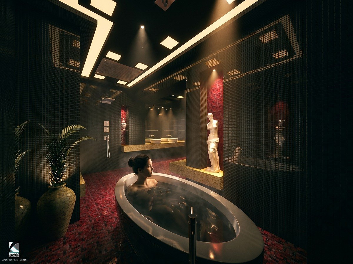 Villa Interior, Bathroom, Mr. Mike Canawati.