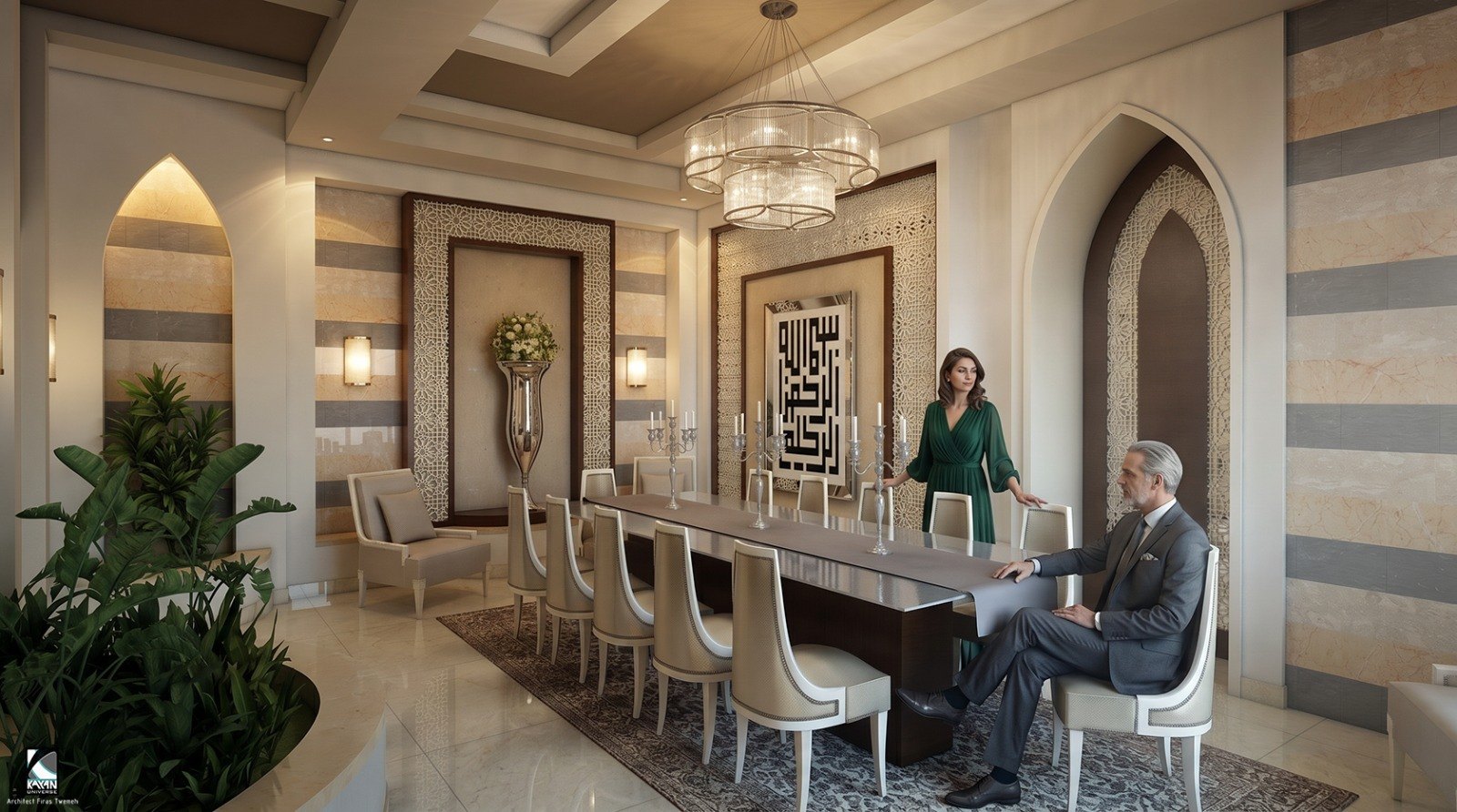 Dinning room, Villa Mr. Nasser Nassar.