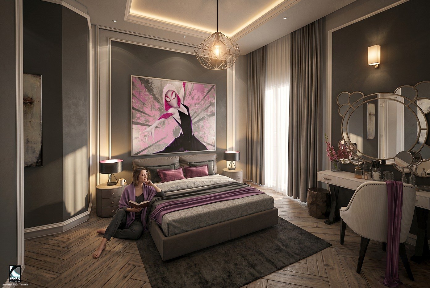 Girls bed room, Castle for Dr. Naeem Alradi.