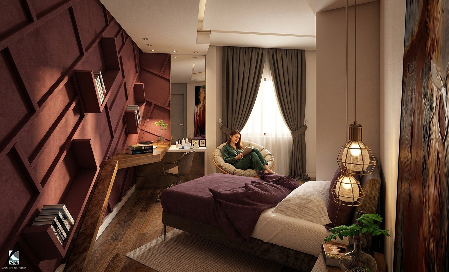 Girls bedroom, Apartment for Mr. Jad Canawati.