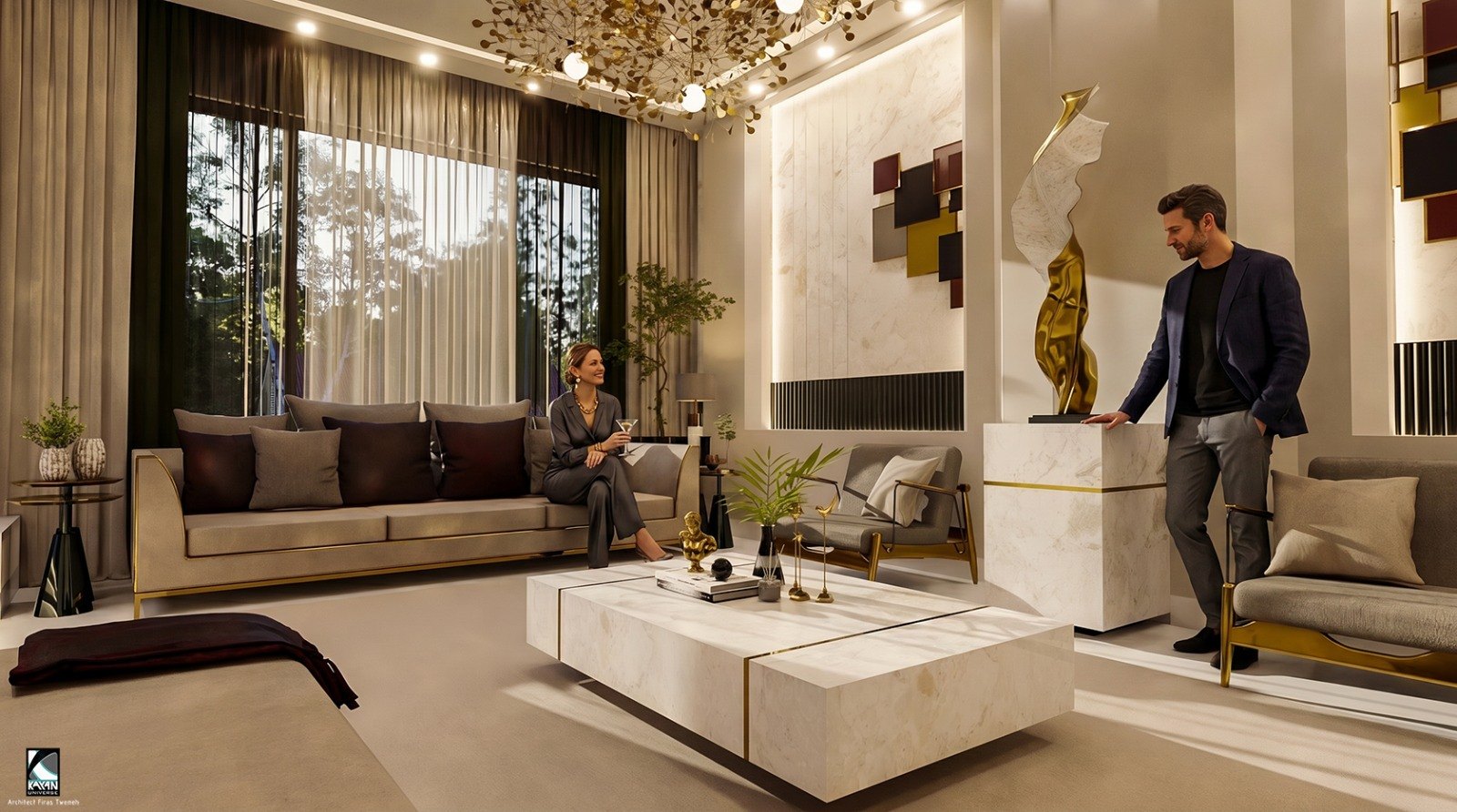 Guest sitting, Villa  Mr. Hani Izz.