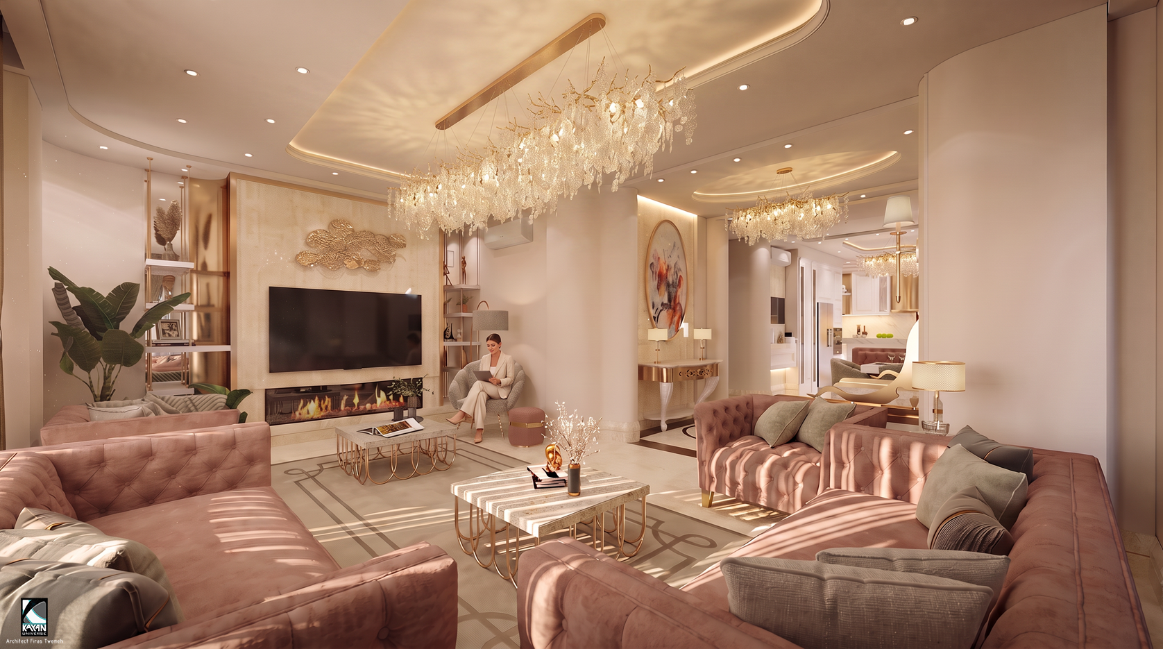 Sitting room, Villa Dia' Aboudi.